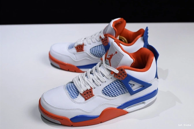 1st Kicks 4 308497- white blue bright crimson-royal air jordan HighQuality 1823 1108